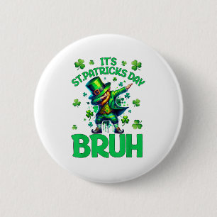 Bruh St Patricks Day Button
