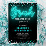 BRUH Teen Boy Neon Birthday Party Invitation