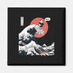 Bruh The Great Wave Kanagawa Funny Japanese Surfin Magnet