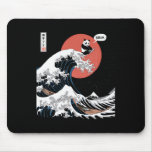 Bruh The Great Wave Kanagawa Funny Japanese Surfin Mouse Pad
