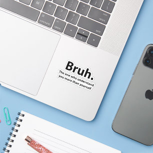 Bruh Typography Bruh  Sticker