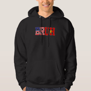Bruh USA Vietnam Country Flag American Vietnamese  Hoodie