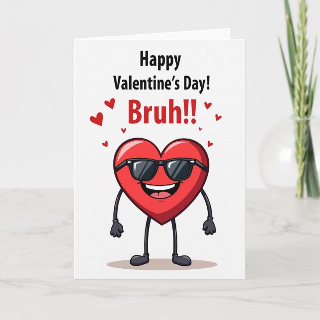 Bruh Valentines Day Card (Front)