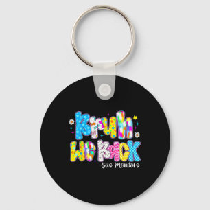 Bruh We Back Bus Monitors Cute Back To Schoolc Keychain