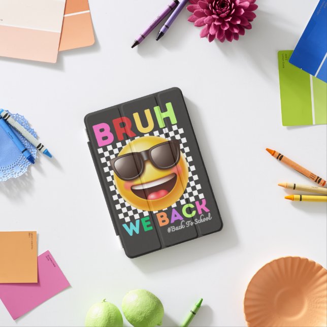Bruh We Back First Day Of School Back To School iPad Mini Cover (In Situ)