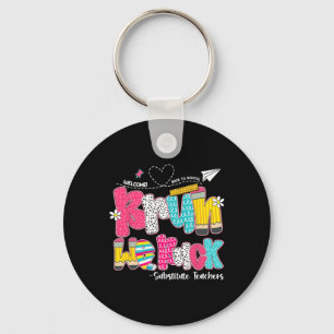 Bruh We Back Substitute Teachers Welcome Back To S Keychain