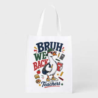 Bruh We Back Teachers bag | Funny Back to School