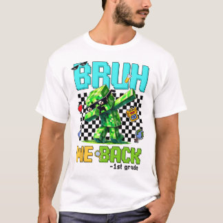 Bruh We Ck 4th Grade Ck To School Gamer Dabbing Bo T-Shirt