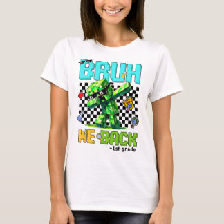 Bruh We Ck Kindergarten Ck To School Gamer Dabbing T-Shirt