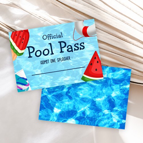 Bruh You In Birthday Pool Party Enclosure Card