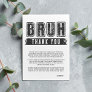 Bruh, You In? Pool Party Teen Boy Birthday Thank You Card