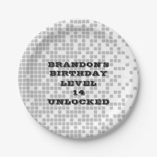 BRUH YOU IN Teen Boy Birthday Party Video Game Paper Plates