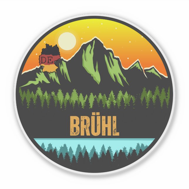 Brühl, Germany Sticker (Front)