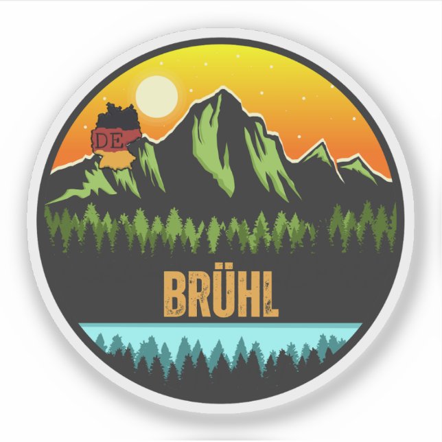 Brühl, Germany Sticker (Front)