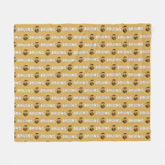Bruin Mascot | Brown & Gold - School College Team Fleece Blanket