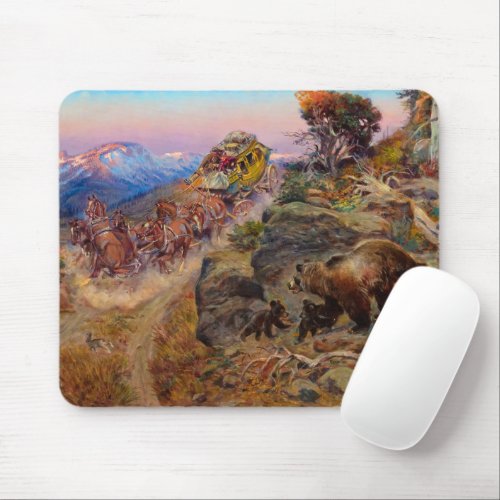Bruin Not Bunny Turned the Leaders1924 by Russell Mouse Pad