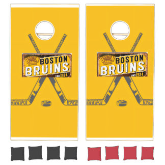 bruins corn hole cornhole set