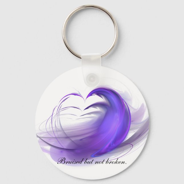 Bruised But Not Broken Keychain (Front)