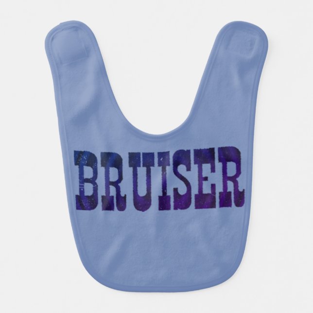 Bruiser  Baby Boy Bib (Front)