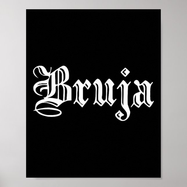 Bruja Dia De Muertos Mexican Halloween Witch Latin Poster (Front)