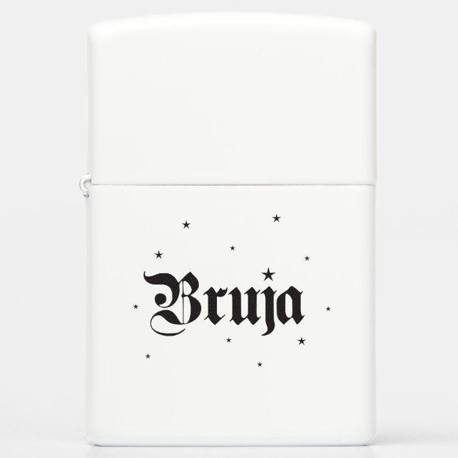 Bruja White Witch Magic Zippo Lighter (Front)