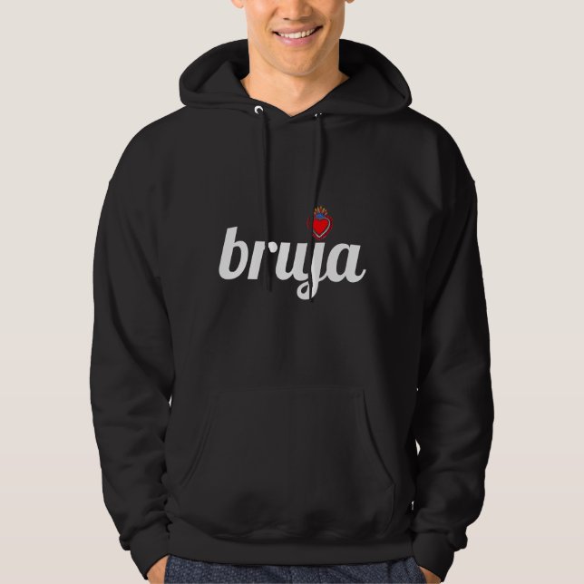 BRUJA WITH MILAGRO HEART HOODIE (Men's Style) (Front)