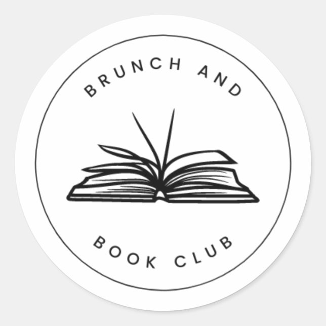 Brunch and Book Club stickers (Front)
