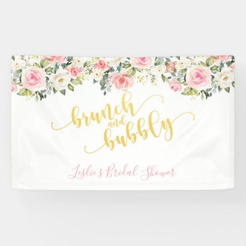 Brunch and Bubbly Banner _ Gold Text