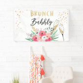 Brunch and bubbly Bridal shower banner Champagne (Insitu)