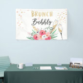 Brunch and bubbly Bridal shower banner Champagne (Tradeshow)