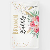 Brunch and bubbly Bridal shower banner Champagne (Vertical)