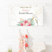 Brunch and bubbly Bridal shower banner Champagne (Insitu)