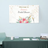 Brunch and bubbly Bridal shower banner Champagne (Tradeshow)