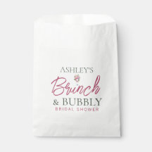 Brunch and Bubbly Bridal Shower Favor Bags
