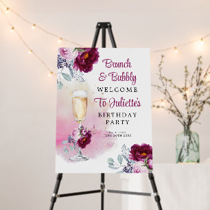 Brunch And Bubbly Bridal Shower  Foam Board