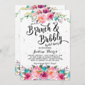 Brunch and bubbly Bridal Shower Invitation (Front/Back)