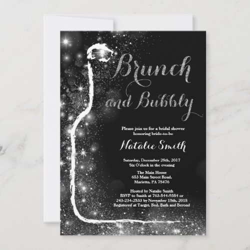 Brunch and Bubbly Bridal Shower Invitation