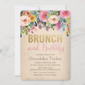 Brunch and Bubbly Bridal Shower Invitation (Front)