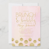 Brunch and Bubbly Bridal Shower Invitation (Front)