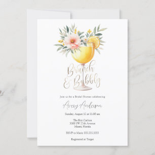 Brunch and Bubbly Bridal Shower Invitation