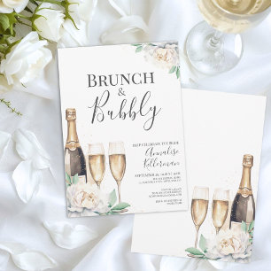 Brunch And Bubbly Bridal Shower Invitation