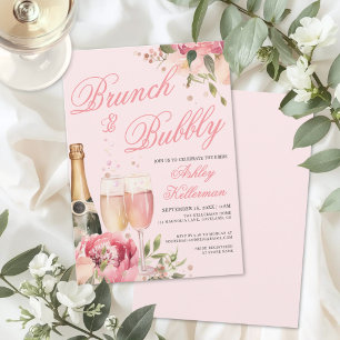 Brunch And Bubbly Bridal Shower Invitation