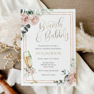 Brunch and Bubbly Bridal Shower Invitation