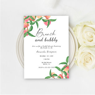 Brunch and bubbly bridal shower invitation