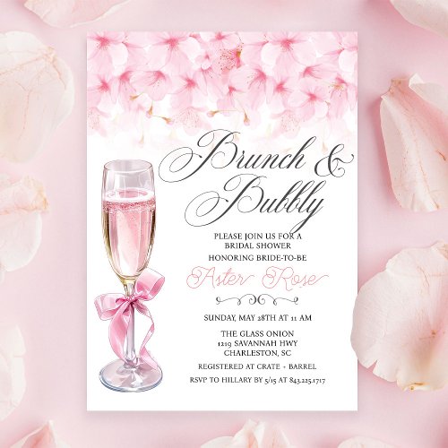 Brunch and Bubbly Bridal Shower Invitation