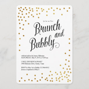 Brunch and Bubbly Bridal Shower Invitation