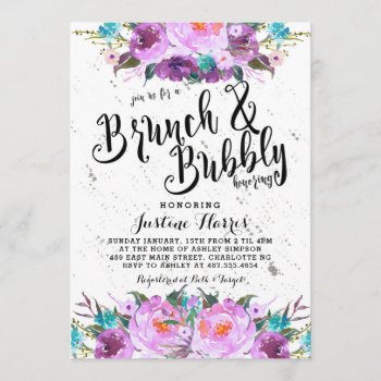 Brunch And Bubbly Bridal Shower Invitation by MakinMemoriesonPaper at Zazzle