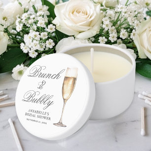 Brunch And Bubbly Bridal Shower Mini Candle Favors