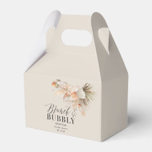 brunch and bubbly Bridal shower pampas grass Favor Boxes