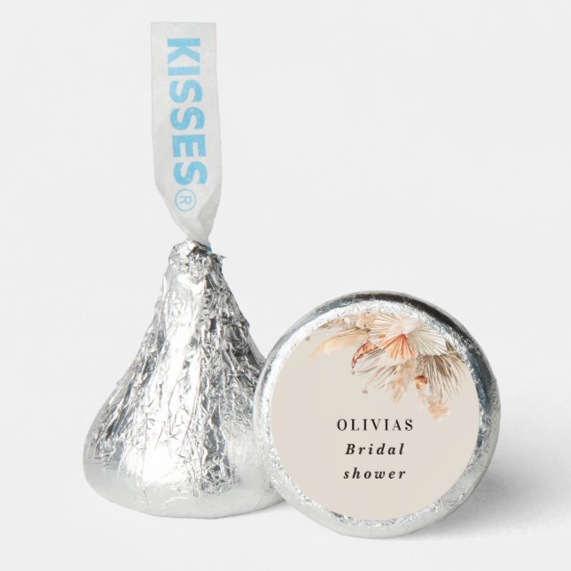 brunch and bubbly Bridal shower pampas grass Hershey®'s Kisses® (Front)